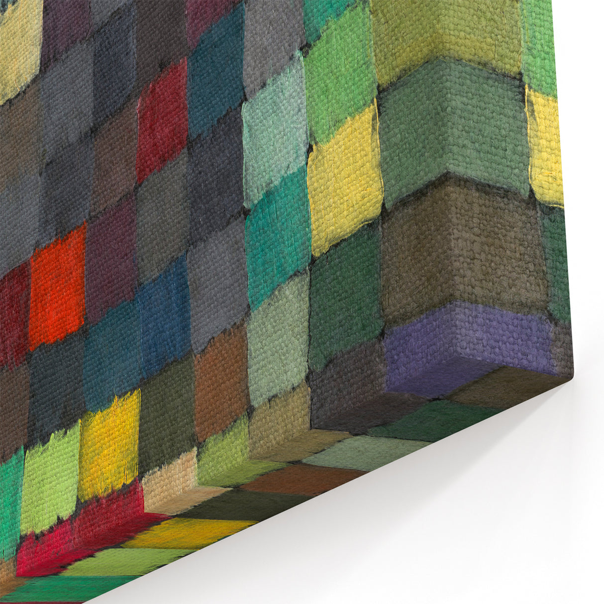 Modern Wall Art - Vibrant Abstract Grid - Colorful May Picture Print