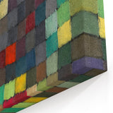 Modern Wall Art - Vibrant Abstract Grid - Colorful May Picture Print