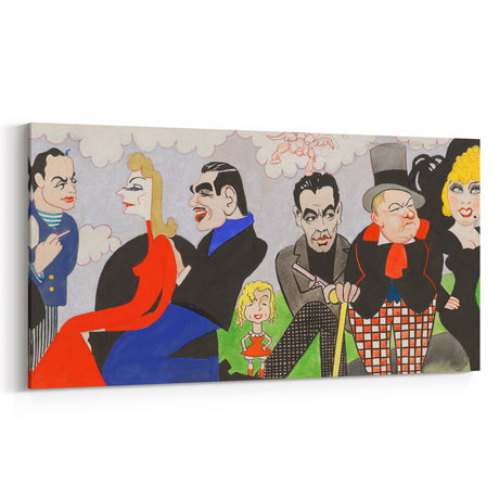 Modern Wall Art – Vibrant Mural Study with Unique Contemporary Characters