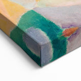 Modern Wall Art – Abstract Geometric Landscape with Soft Pastel Tones