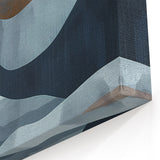 Mountain and Moon Landscape - Abstract Minimalist Wall Art