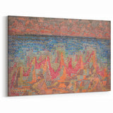 Mosaic Seascape Modern Wall Art - Abstract Coastal Decor Print