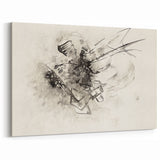 Abstract Monochrome Art - Modern Wall Decor in Black and White