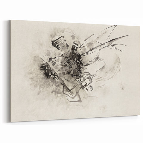 Abstract Monochrome Art - Modern Wall Decor in Black and White