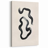 Minimalist Black and White Abstract Art - Modern Geometric Wall Decor