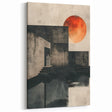 Modern Minimalist Canvas Art - Abstract Sunset Geometric Wall Decor