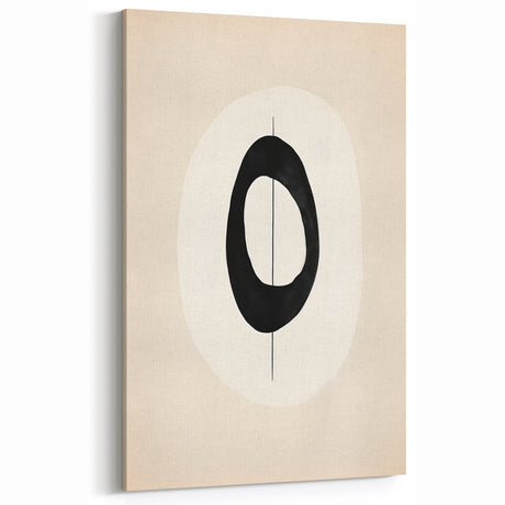 Modern Minimalist Geometric Art - Black and White Abstract Illustration