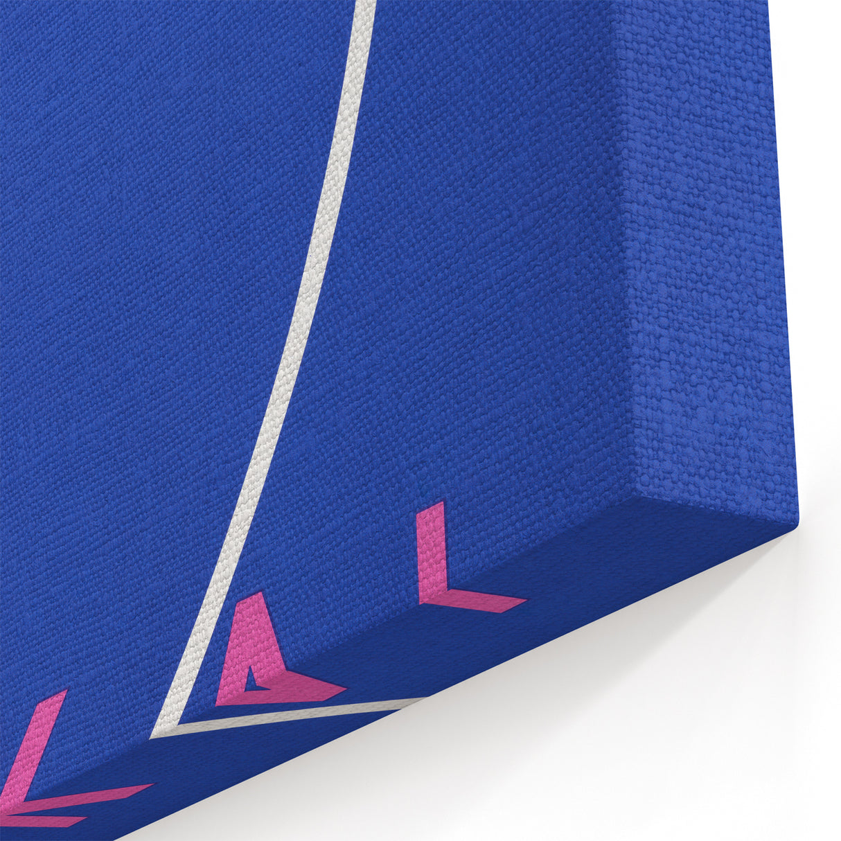 Minimalist Fish Outline - Modern Wall Art with Bold Blue Graphic Design