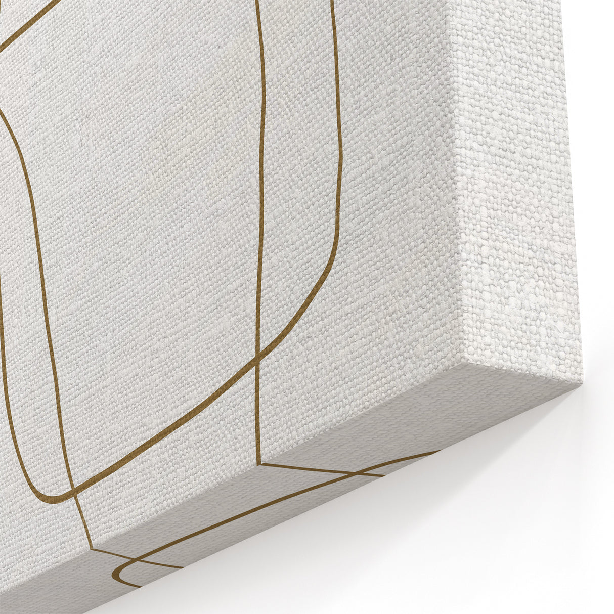 Minimalist Line Art in Beige and White - Modern Abstract Wall Decor