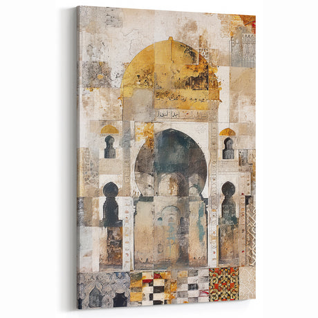 Vintage Abstract Architecture Art Print – Minimalist Wall Decor