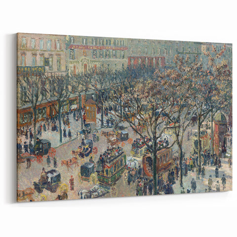 Impressionist Cityscape Wall Art - Pissarro's Boulevard in Sunlight