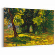 Impressionist Nature Wall Art - Finch's Bushes Landscape, Framed Print