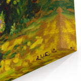Impressionist Nature Wall Art - Finch's Bushes Landscape, Framed Print