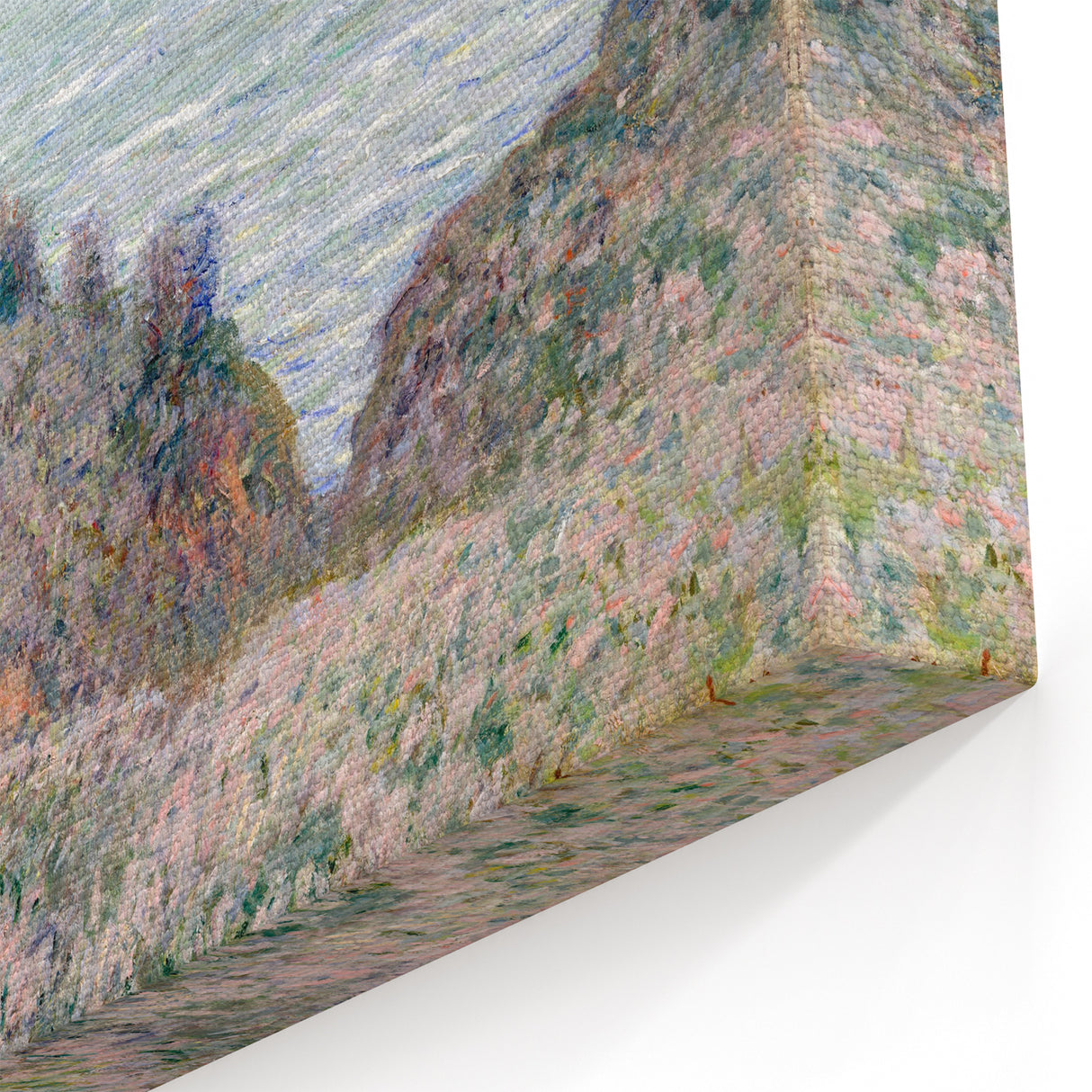 Impressionist Coastal Wall Art - Monet's Cabin by the Sea, Framed Print