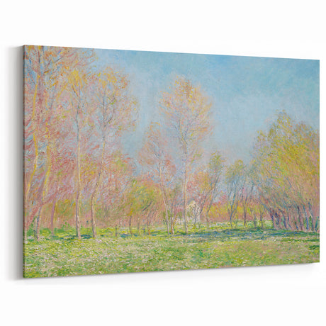 Impressionist Spring Landscape - Monet's Spring in Giverny, Framed Print