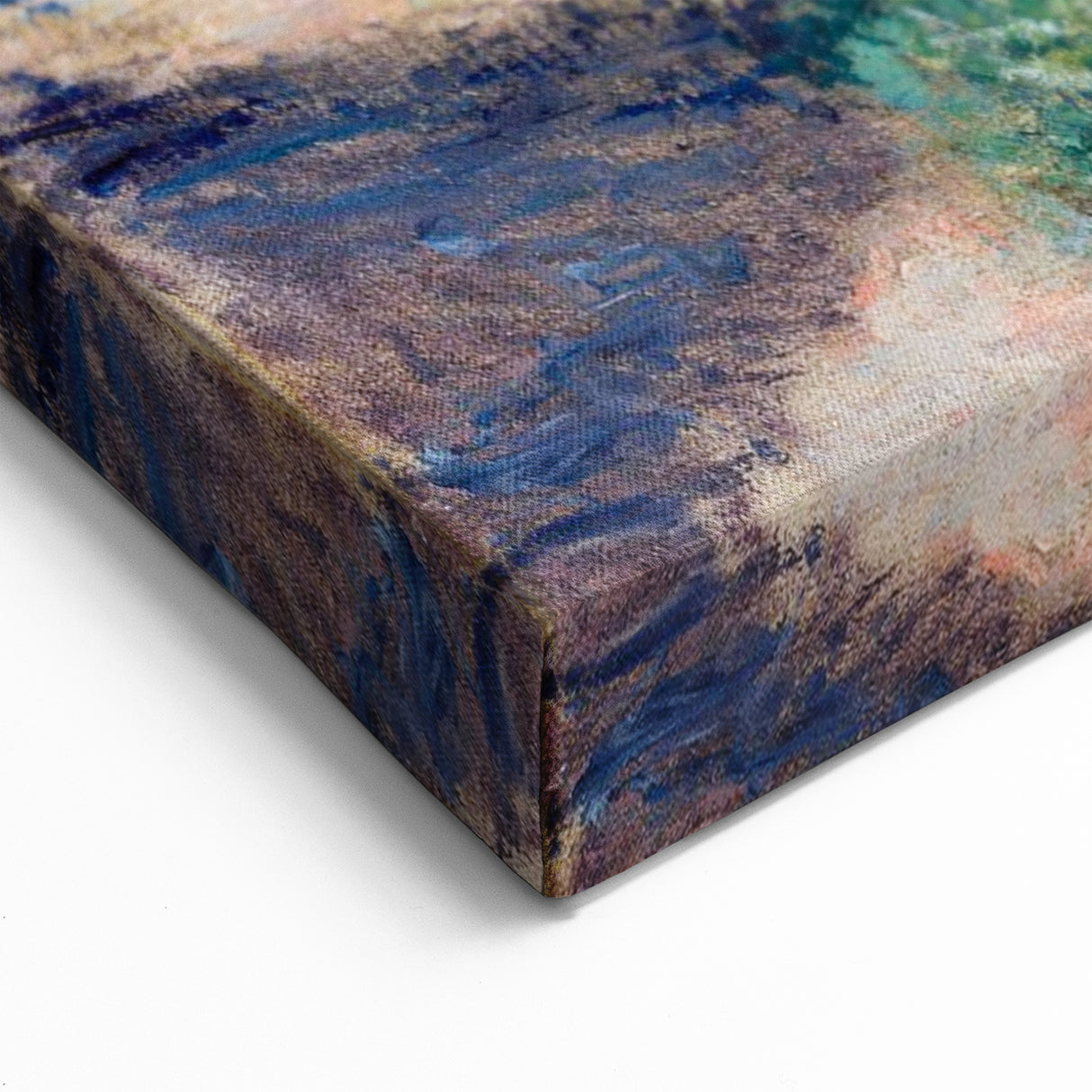 Claude Monet's Rounded Flower Bed - Impressionist Garden Wall Art Print
