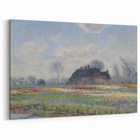 Claude Monet's Tulip Fields at Sassenheim - Impressionist Landscape Art