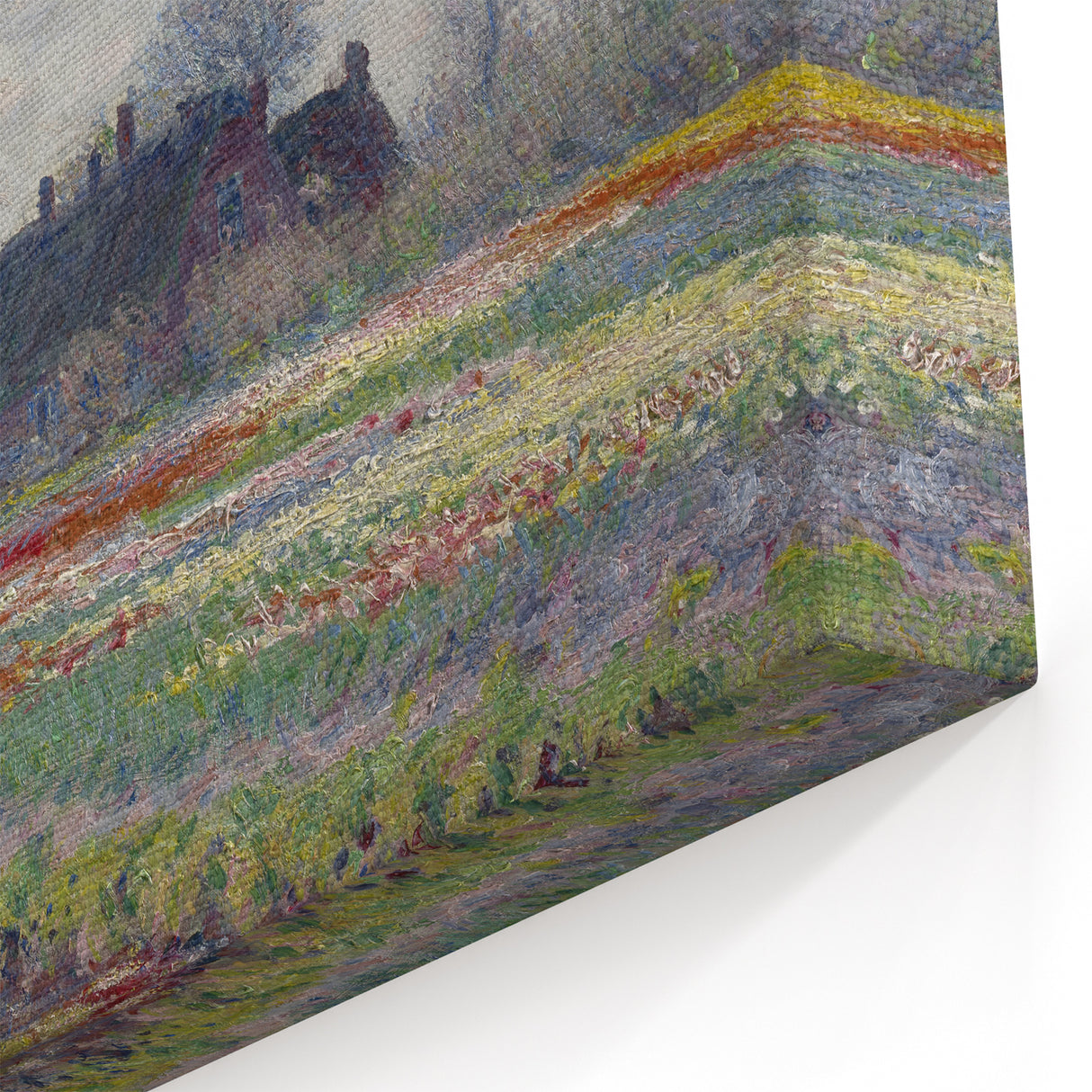 Claude Monet's Tulip Fields at Sassenheim - Impressionist Landscape Art