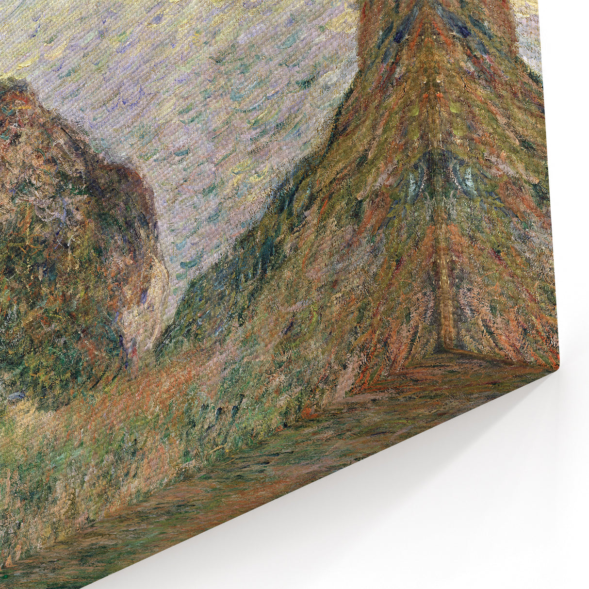 Claude Monet's View Over the Sea - Impressionist Coastal Landscape Art