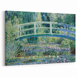 Claude Monet's Water Lilies and Japanese Bridge - Impressionist Garden Art