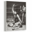 Realism Art Print of a Boxing Scene - Intense Moment in the Ring