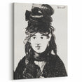 Édouard Manet's Berthe Morisot (In Black) - Impressionist Portrait Print