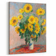 Claude Monet's Bouquet of Sunflowers - Vibrant Impressionist Floral Art