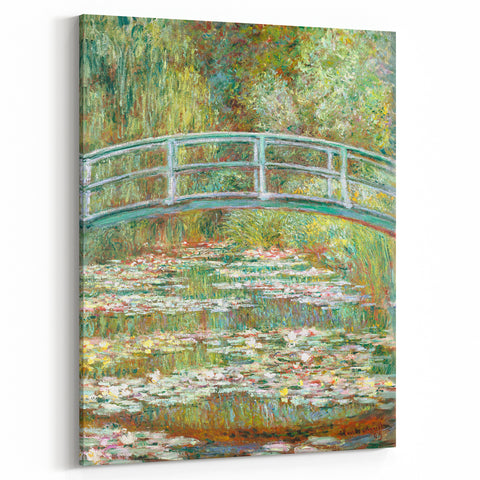 Claude Monet's Bridge over a Pond of Water Lilies - Serene Impressionist Art
