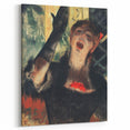 Edgar Degas' Café Singer - Expressive Impressionist Portrait Art Print