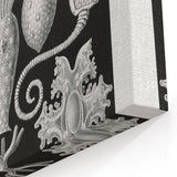 Amphoridea Urnensterne - Intricate Black and White Art Print by Ernst Haeckel