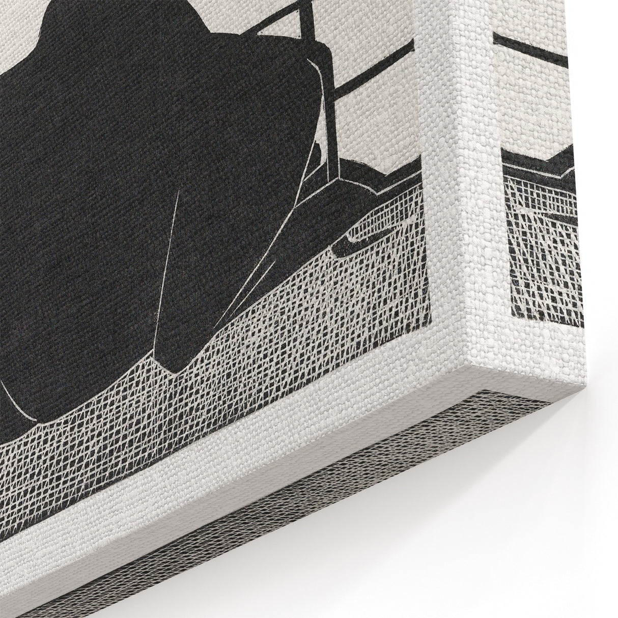 Abstract Camel Silhouette - Minimalist Modern Wall Art in Black & White