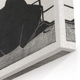 Abstract Camel Silhouette - Minimalist Modern Wall Art in Black & White