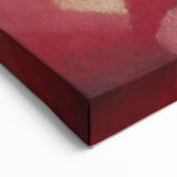 Still Life with Lamp - Warm Modern Wall Art in Red and Orange Tones