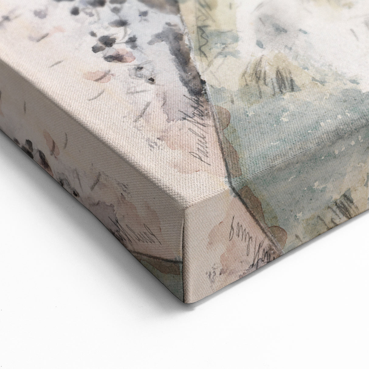 Pastoral Coastal Landscape - Soft Modern Wall Art in Earthy Tones