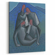 Abstract Figures - Modern Wall Art with Bold Shapes in Cool Tones
