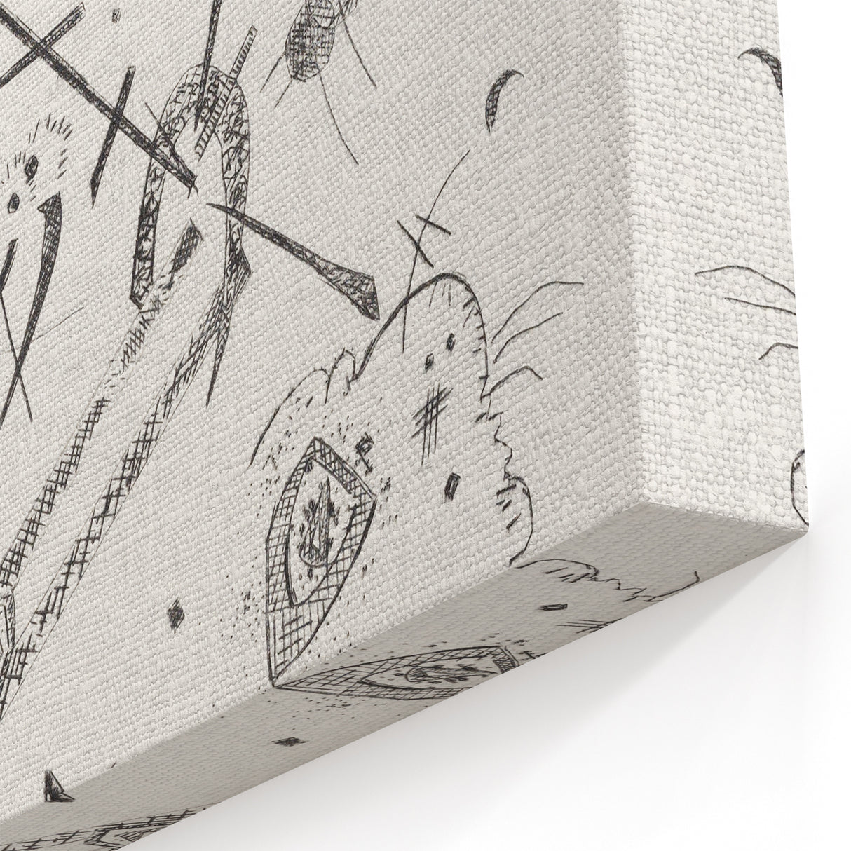 Small Worlds - Abstract Modern Wall Art in Monochrome Line Design