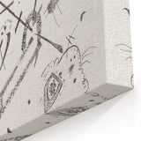 Small Worlds - Abstract Modern Wall Art in Monochrome Line Design