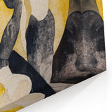 Vaudeville Acrobats - Playful Modern Wall Art in Vintage Tones