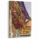 Chalet - Rustic Alpine Charm by John Singer Sargent, Watercolor Wall Art