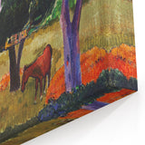 Modern Wall Art - Abstract Landscape with Horse & Pig | Contemporary Art
