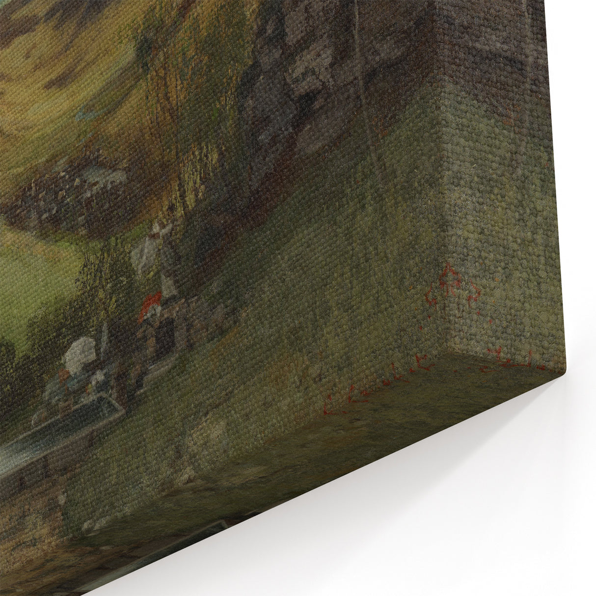 Realism Art Print of Château d’Ornans - Serene Countryside Landscape