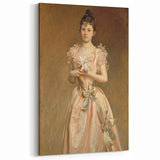 Classical Realism Portrait - Elegant Victorian Lady Realistic Wall Art