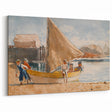 Realism Art Prints - Summertime by Winslow Homer Coastal Boat Scene Art