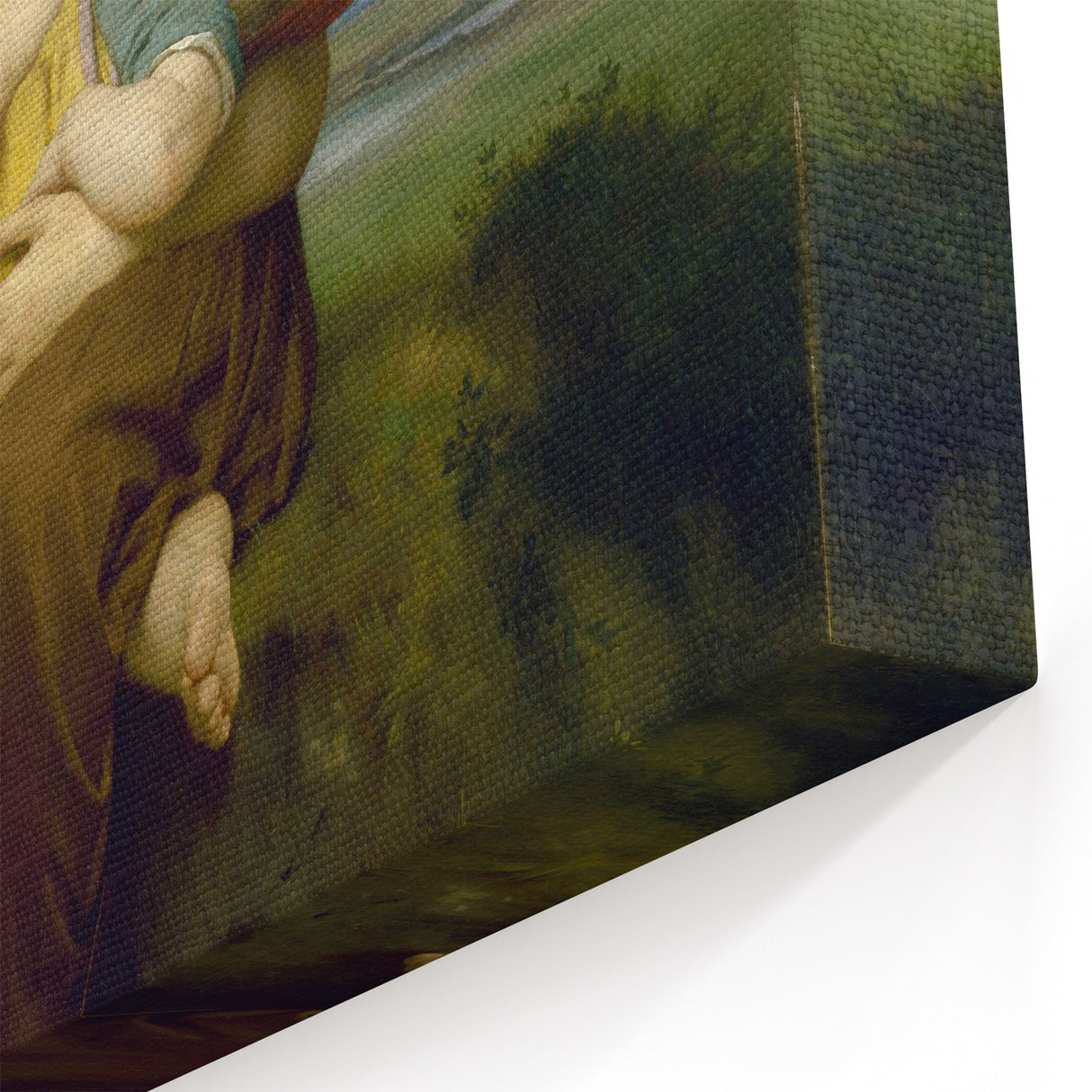 Realism Art Prints - Sister and Brother Portrait by William Bouguereau