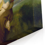 Realism Art Prints - Sister and Brother Portrait by William Bouguereau