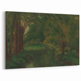 Realism Art Prints - Brook in a Clearing by Gustave Courbet Nature Scene