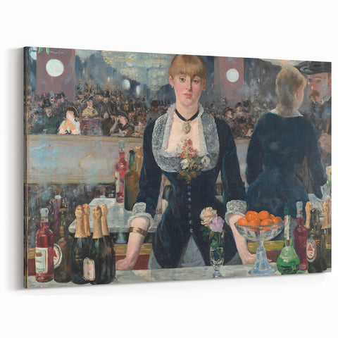 Impressionist Wall Art - A Bar at the Folies-Bergère by Manet Print