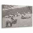 Realism Art Prints - Spring Lamb by Winslow Homer Pastoral Landscape Art