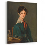 Realism Art Prints - Mme Lemaistre by Jean-Baptiste-Camille Corot Portrait