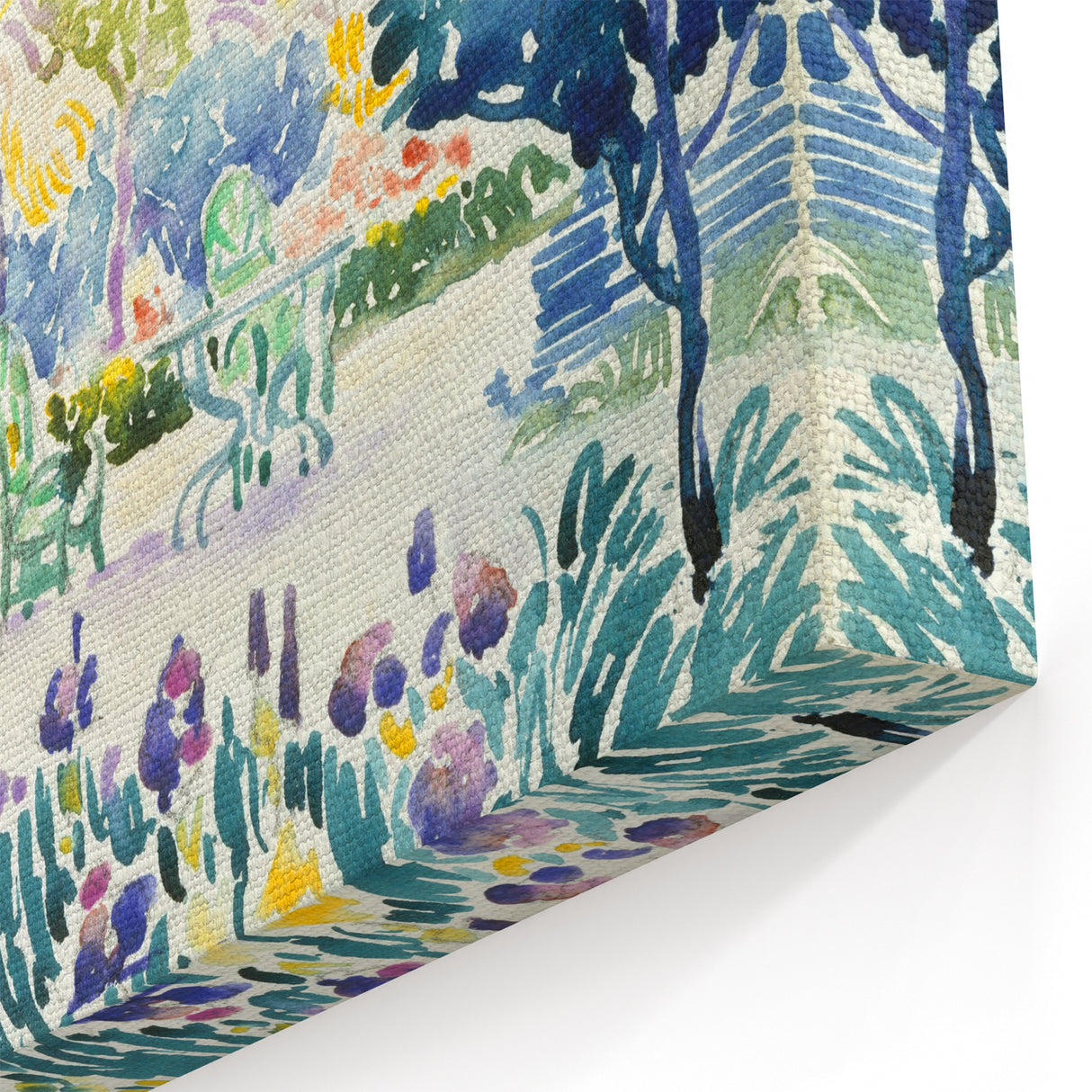 Garden of the Painter by Cross: Colorful Impressionist Garden Wall Art